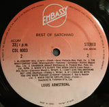 Louis Armstrong : The Best Of Satchmo (LP, Comp)