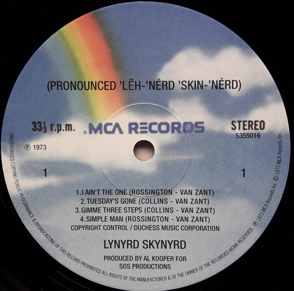 Lynyrd Skynyrd : (Pronounced 'Lĕh-'nérd 'Skin-'nérd) (LP, Album, RE, 180)