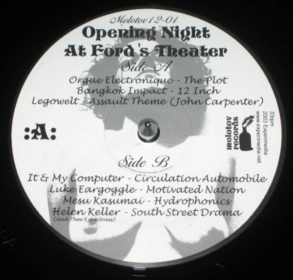 Various : Opening Night At Ford's Theater (12")