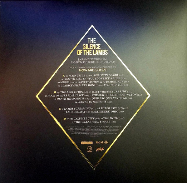 Howard Shore : The Silence Of The Lambs (Expanded Original Motion Picture Soundtrack) (2xLP, Ltd, Yel)