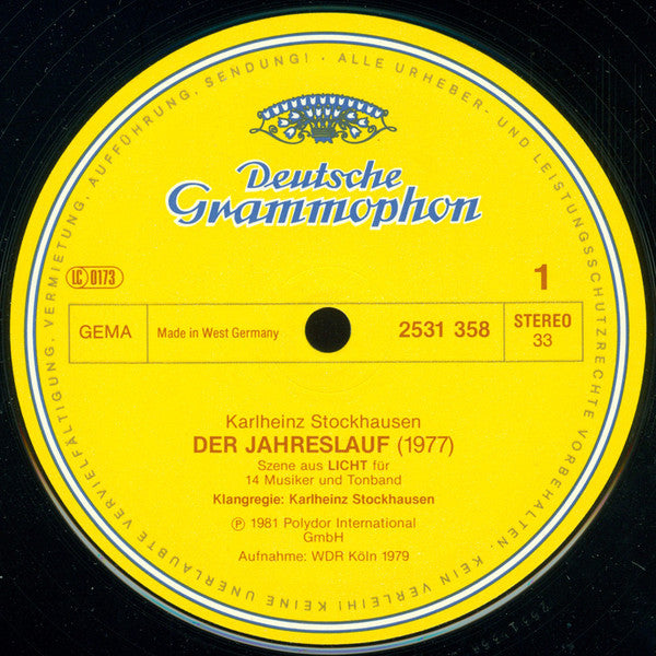 Stockhausen* : Der Jahreslauf (LP, Album)