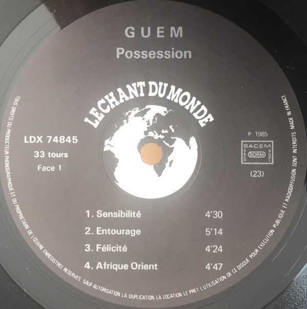 Guem : Possession (LP, Album)