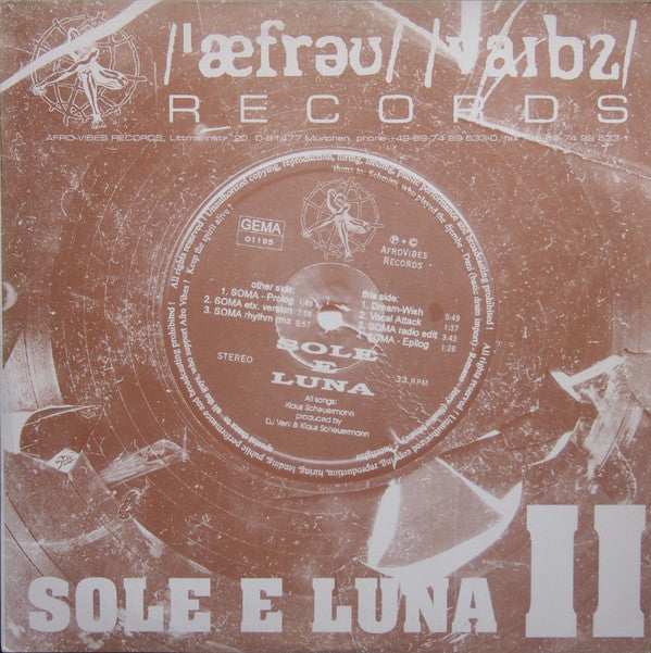 Luna* : Sole E Luna 2 (12", EP)