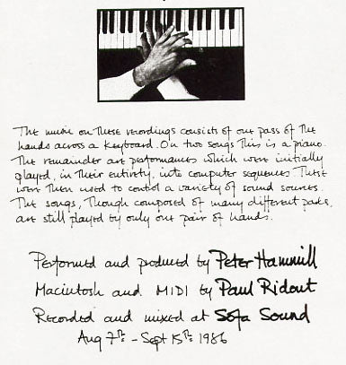 Peter Hammill : And Close As This (LP, Album)