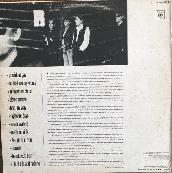 The Psychedelic Furs : All Of This And Nothing (LP, Comp)