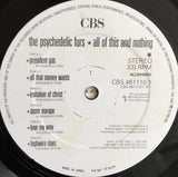 The Psychedelic Furs : All Of This And Nothing (LP, Comp)