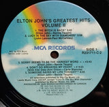 Elton John : Greatest Hits (Volumes One And Two) (2xLP, Comp, Club, Ind)