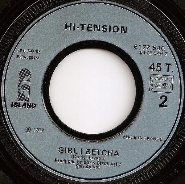 Hi-Tension : Hi-Tension (7", Single)