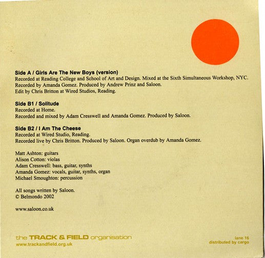 Saloon : Girls Are The New Boys (7", Single)