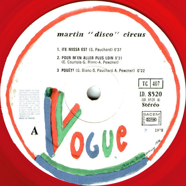Martin Circus : Martin "Disco" Circus (LP, Album, Red)