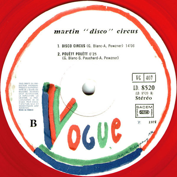 Martin Circus : Martin "Disco" Circus (LP, Album, Red)