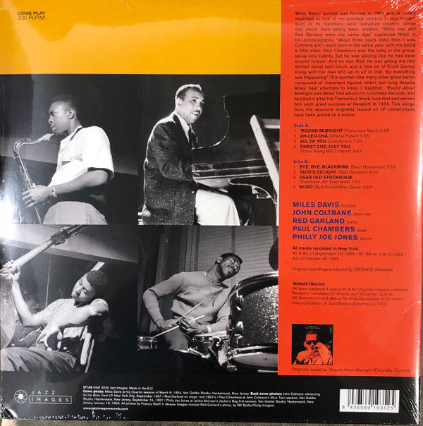 Miles Davis : 'Round About Midnight (LP, Album, RE)