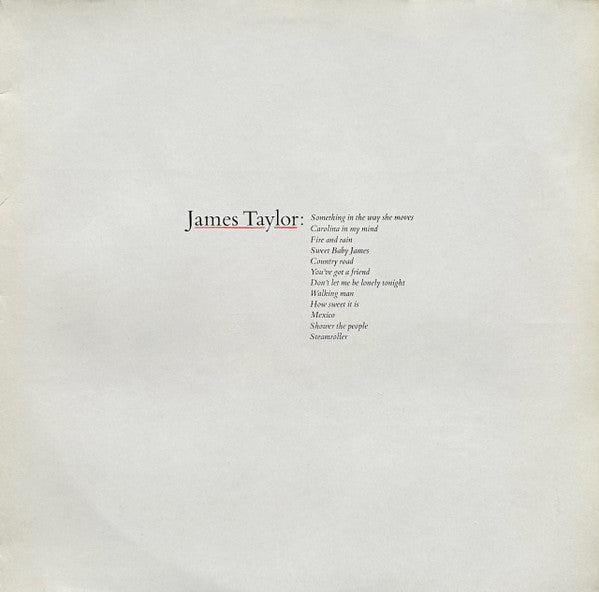 James Taylor (2) : James Taylor's Greatest Hits (LP, Comp, RE)