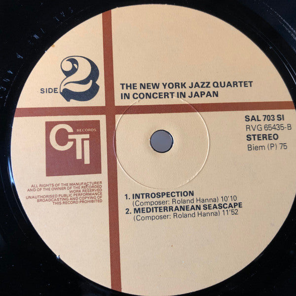 New York Jazz Quartet : In Concert In Japan (LP, Album)