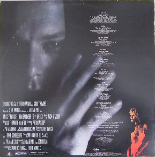 Various : 9½ Weeks (Original Motion Picture Soundtrack) (LP, Album, Rai)