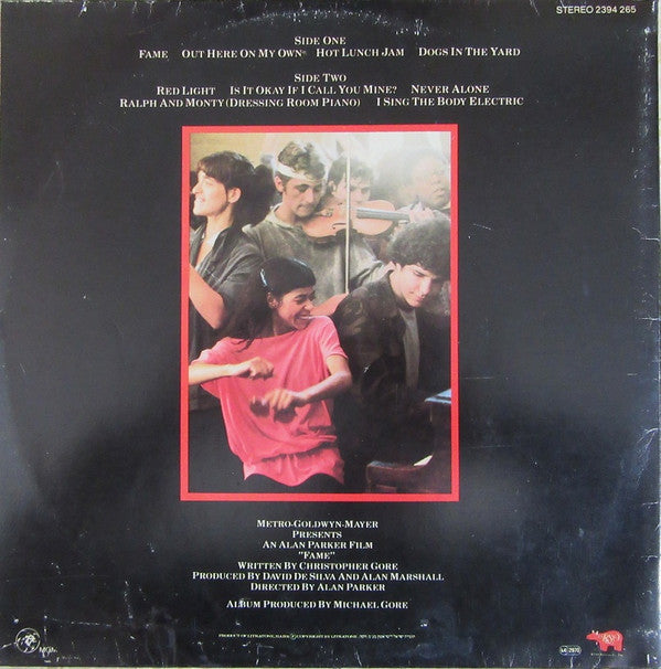 Various : Fame (The Original Soundtrack From The Motion Picture) (LP, Album, Gat)