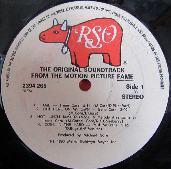 Various : Fame (The Original Soundtrack From The Motion Picture) (LP, Album, Gat)