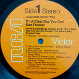 Burton Lane, Alan Jay Lerner ,- Barbara Harris (2), John Cullum : On A Clear Day You Can See Forever (Original Broadway Cast Recording) (LP, Album, RE)