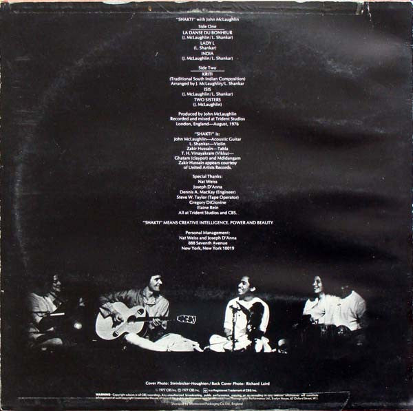 Shakti (2) With John McLaughlin : A Handful Of Beauty (LP, Album)