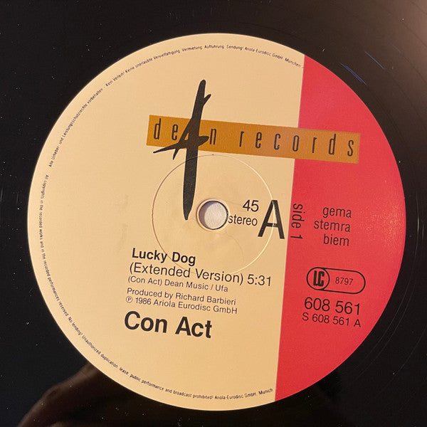 Con Act : Lucky Dog (12", Maxi)