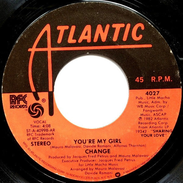 Change : The Very Best In You / You're My Girl (7", Styrene)