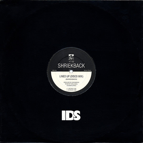 Shriekback : Lined Up (12", Single, IDS)