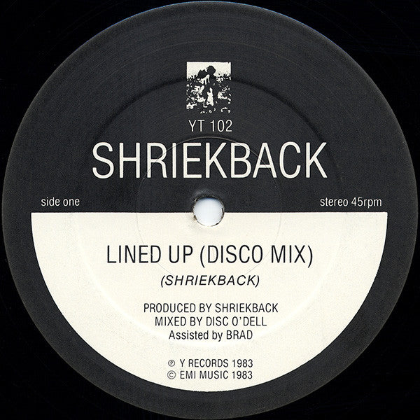 Shriekback : Lined Up (12", Single, IDS)