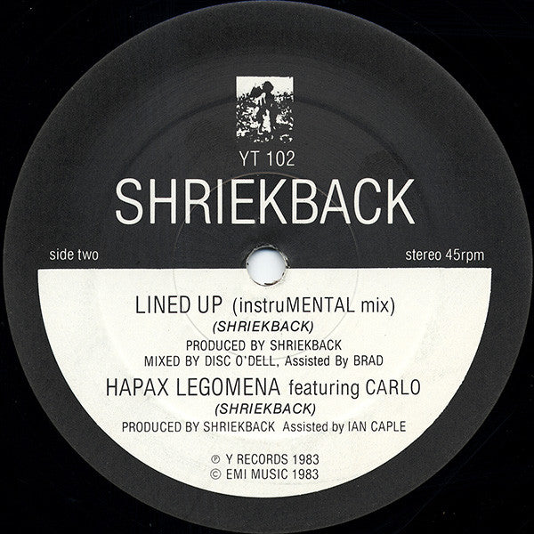 Shriekback : Lined Up (12", Single, IDS)