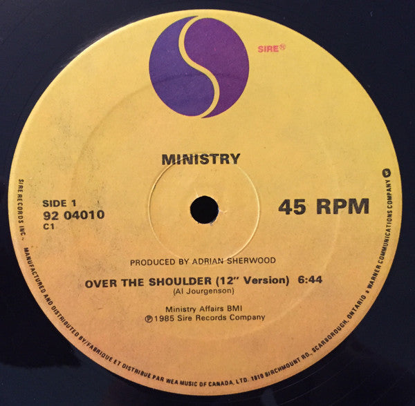 Ministry : Over The Shoulder (12", Maxi)