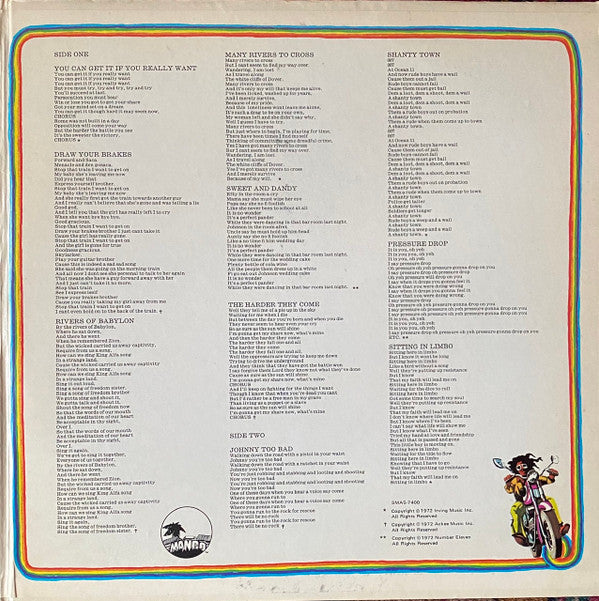 Various : The Harder They Come (Original Soundtrack Recording) (LP, Comp, Gat)