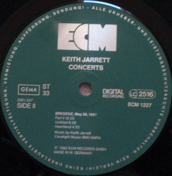 Keith Jarrett : Concerts (LP, Album)