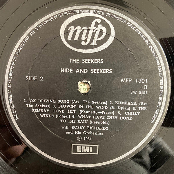 The Seekers : The Four & Only Seekers (LP, Album, RE)