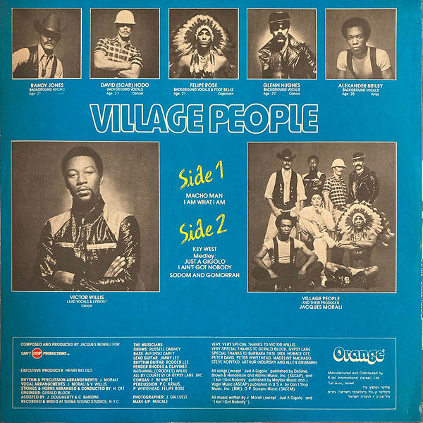 Village People : Macho Man (LP, Album, Spe)