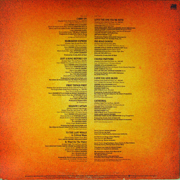 Crosby, Stills & Nash : Replay (LP, Comp, SP )