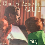 Charles Aznavour : Qui (LP, Album, Gat)