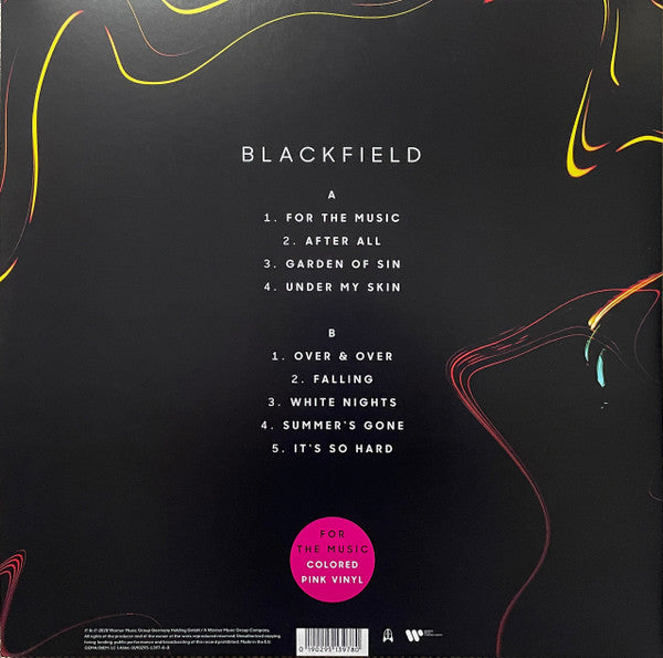 Blackfield : For The Music (LP, Album, Ltd, Pin)