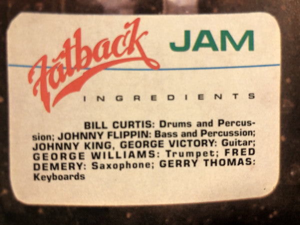 Fatback* : Tasty Jam (LP, Album, 26)