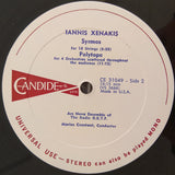 Iannis Xenakis : Medea / Syrmos / Polytope (LP)