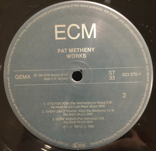 Pat Metheny : Works (LP, Comp)