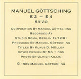 Manuel Göttsching : E2–E4 (CD, Album, RE, RP, Dur)
