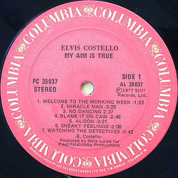 Elvis Costello : My Aim Is True (LP, Album)