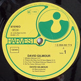 David Gilmour : David Gilmour (LP, Album, Gat)