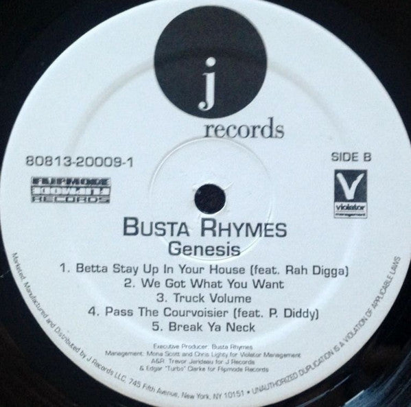 Busta Rhymes : Genesis (2xLP, Album)
