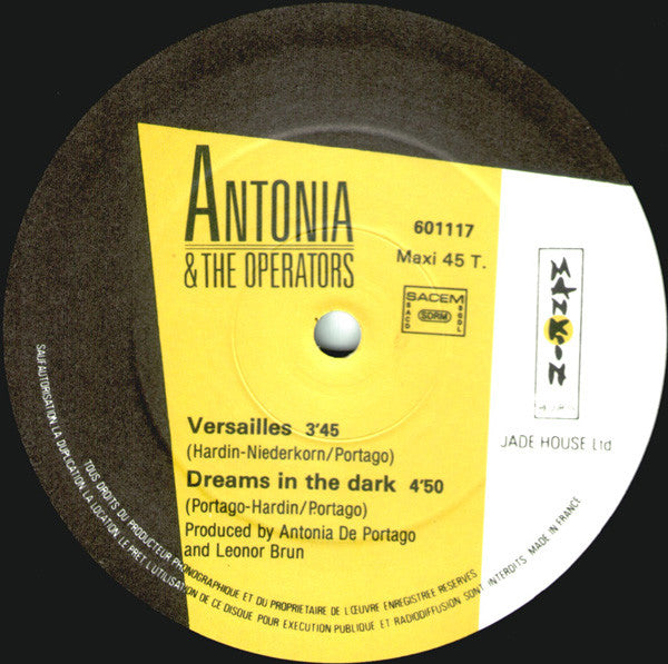 Antonia & The Operators : Versailles (12")