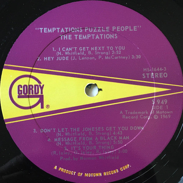 The Temptations : Puzzle People (LP, Album)