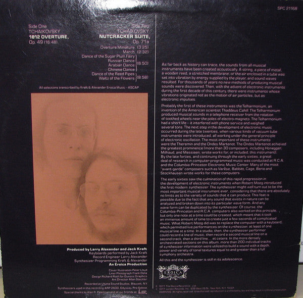 Tchaikovsky* - Kraft* & Alexander* : 1812 - Nutcracker Suite (LP, Album)