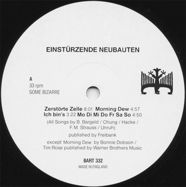 Einstürzende Neubauten : Fuenf Auf Der Nach Oben Offenen Richterskala (LP, Album)