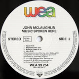 John McLaughlin : Music Spoken Here (LP, Album)
