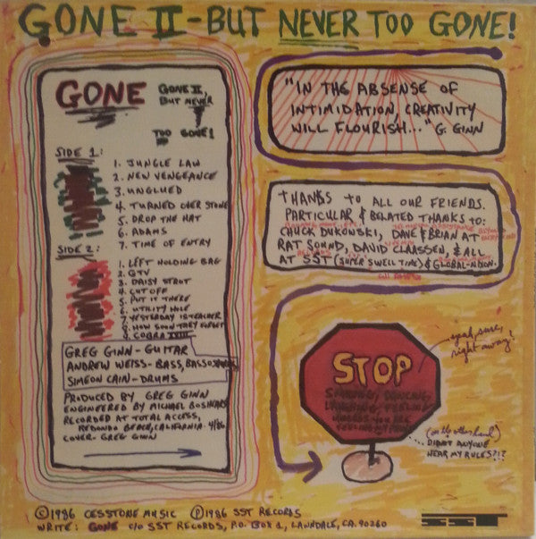 Gone (2) : Gone II - But Never Too Gone! (LP, Album)