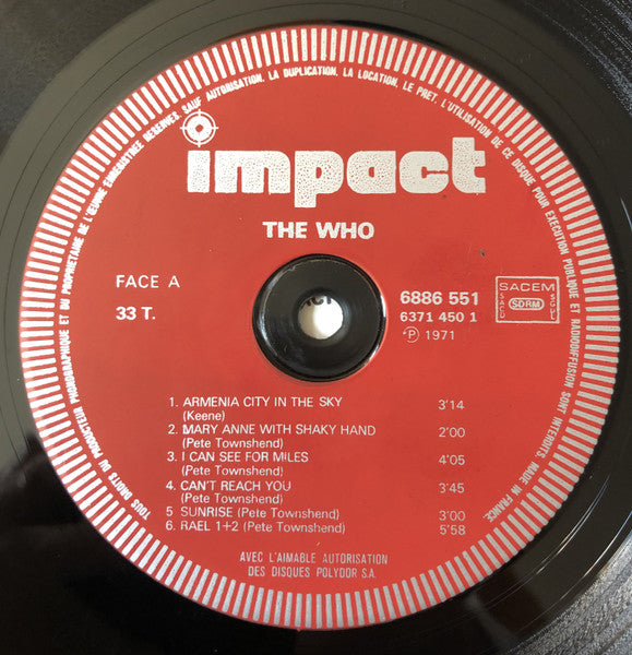 The Who : The Who (LP, Comp, RE)